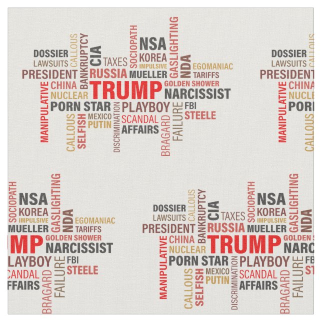 Tecido Trump clássico 2020 (Detalhe)