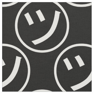 Tecido ㋡ Tsu Kana Katakana sorrindo Emoji / Emoticon
