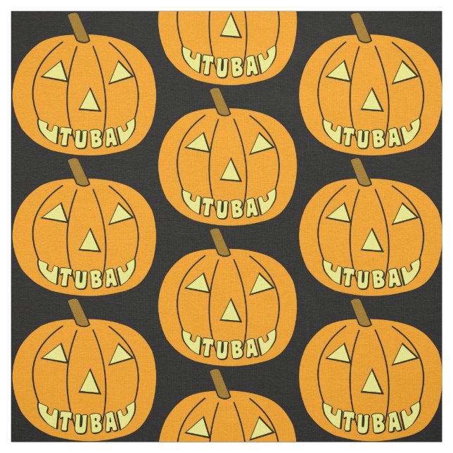 Tecido Tuba Halloween Pumpkin (Modelo)