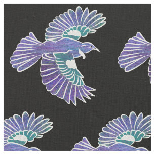 Tecido Tui Bird, Voando na Nova Zelândia