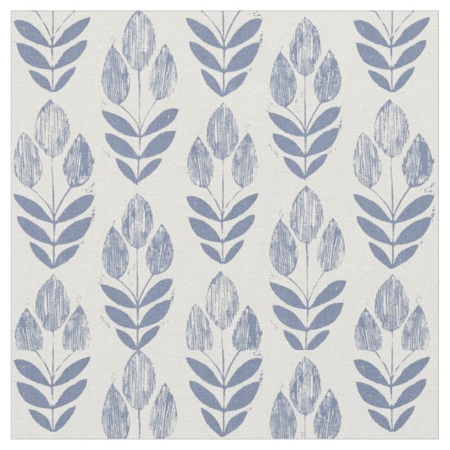 Tecido - Tulipas Azuis (Detalhe)