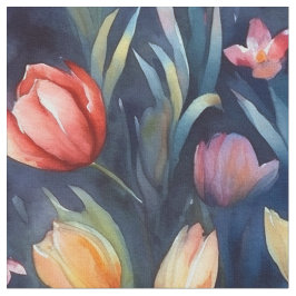 Tecido Tulipas de Aquarela (Abstrato)