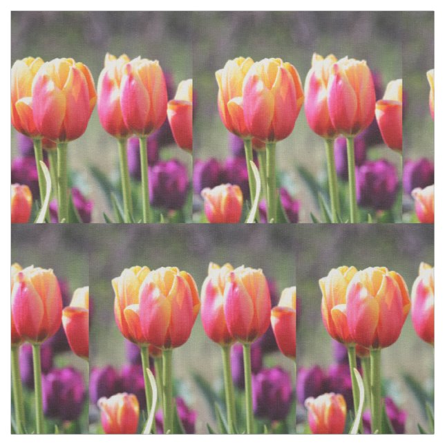 Tecido Tulipas de queda Achama (Modelo)