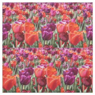 Tecido Tulipas Quentes Quentes