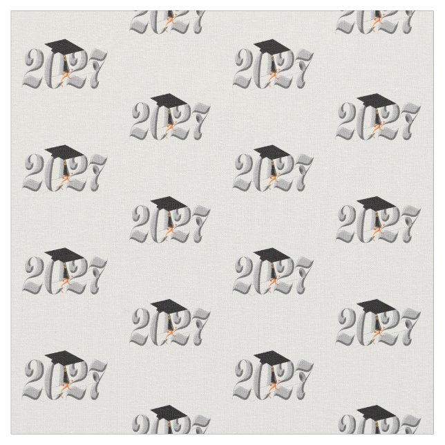 Tecido Turma Clássica Prata de 2027 Graduação (Detalhe)