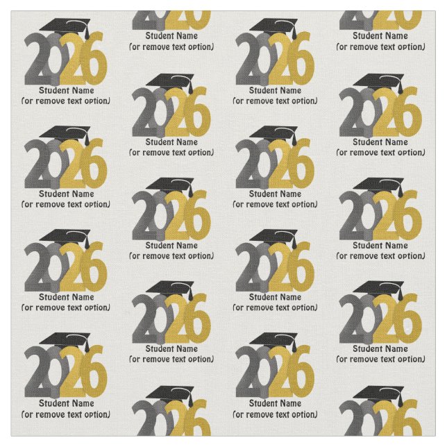 Tecido Turmas de Ouro e Prata da Formatura de 2026 (Detalhe)