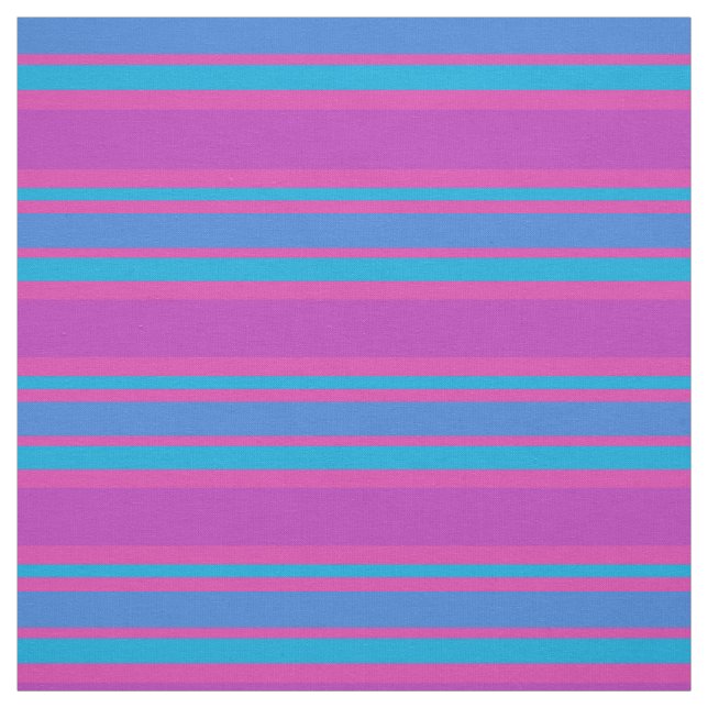 Tecido Turquesa, azul, magenta, teste padrão listrado (Modelo)