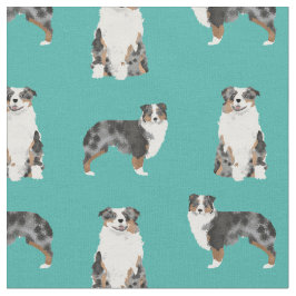 Tecido Turquesa de cachorro azul-de-serra-azul-australian