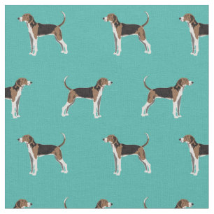 Tecido Turquesa de cachorro Walker Coonhound
