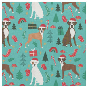 Tecido Turquesa de Natal bonito para cães boxis