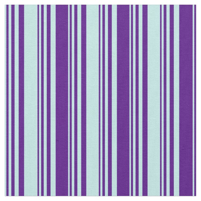 Tecido Turquesa e Indigo - Padrão Striped Colorido (Detalhe)