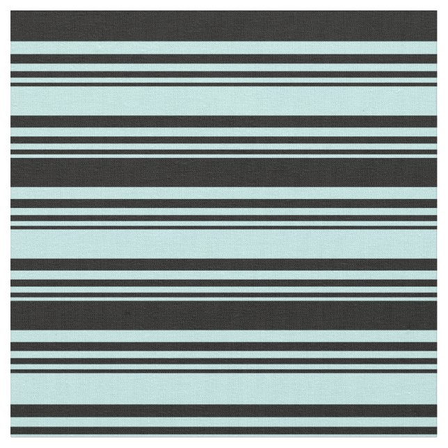 Tecido Turquesa e Padrão Striped colorido preto (Detalhe)