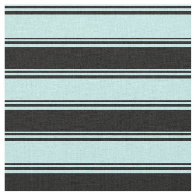 Tecido Turquesa e Padrão Striped/Links Pretos (Detalhe)