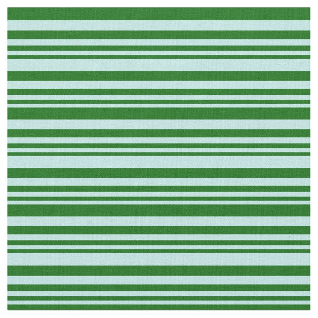 Tecido Turquesa e Padrão Verde Escuro Striped/Links (Detalhe)