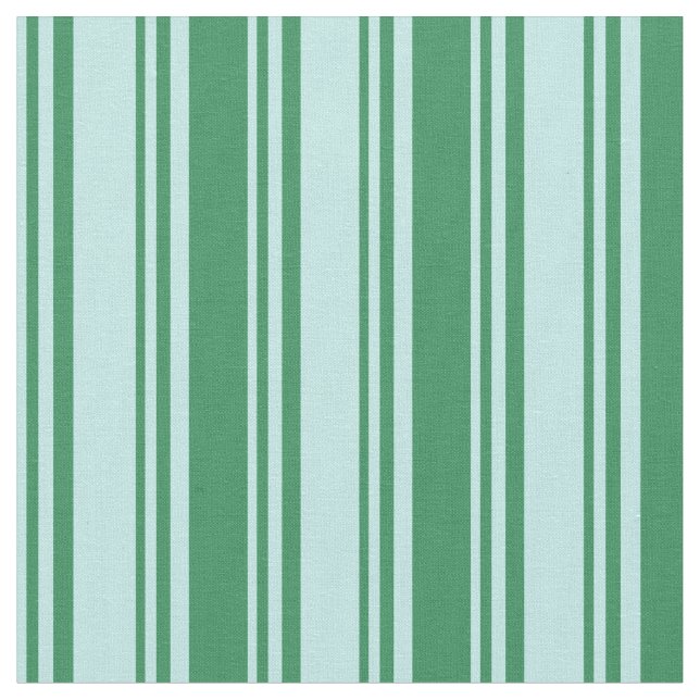 Tecido Turquesa e padrão verde marinho riscado (Detalhe)
