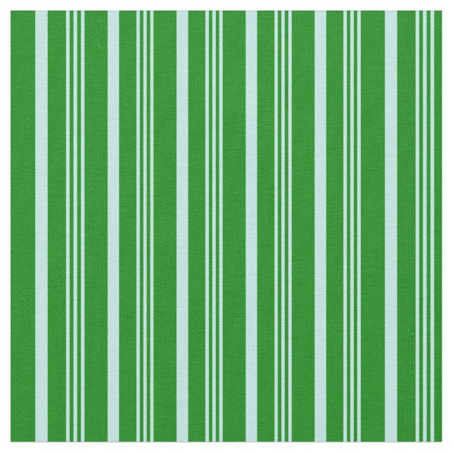 Tecido Turquesa e padrão verde riscado/alinhado (Detalhe)