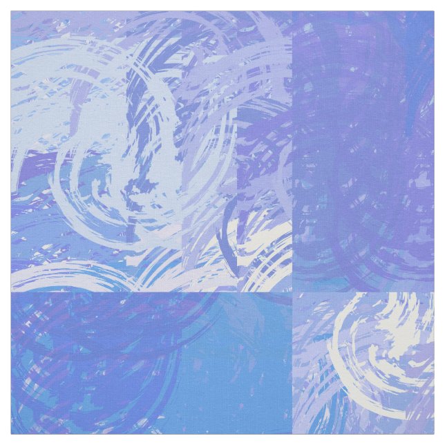 Tecido Turquesa e roxa com abstrato (Modelo)