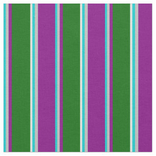 Tecido Turquesa Escura, Cinzas, Roxo, Verde e Ciano Claro