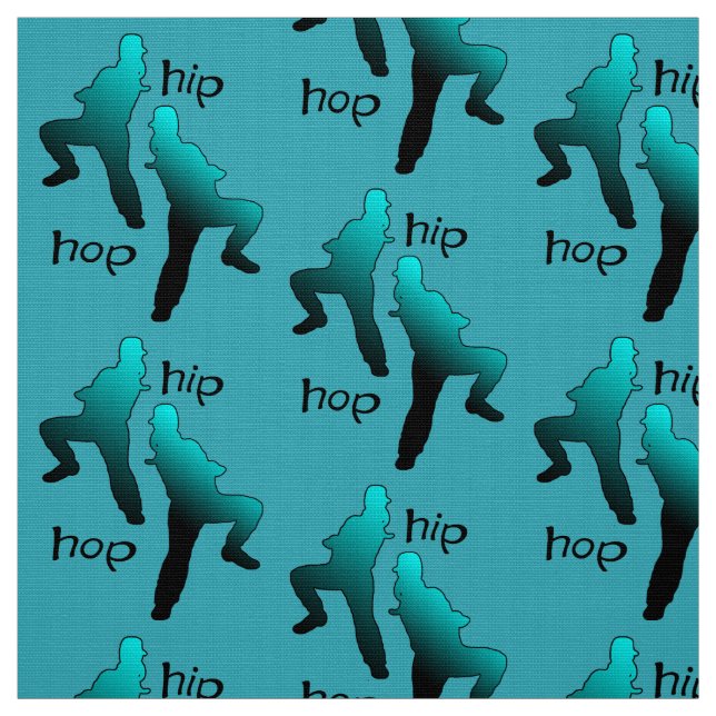 Tecido Turquesa Hip Hop Girl (Modelo)