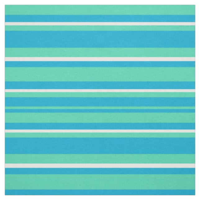 Tecido Turquesa islâmica, Aqua, teste padrão listrado (Modelo)