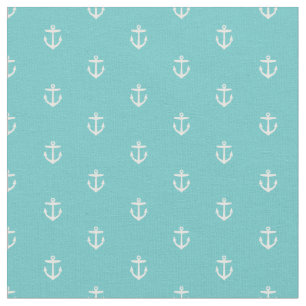 Tecido Turquoise Anchor Impressão