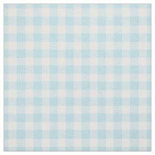 Tecido Turquoise Gingham Check Pale