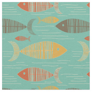 Tecido Turquoise Vintage Kitsch
