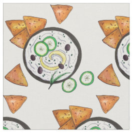 Tecido Tzatziki Grécia Meze Dip Comida Mediterrâneo