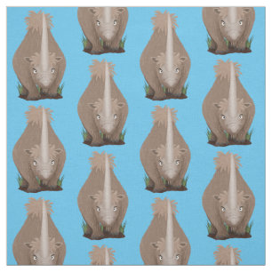 Tecido Um desenho animado de Rinoceronte elasmotherium