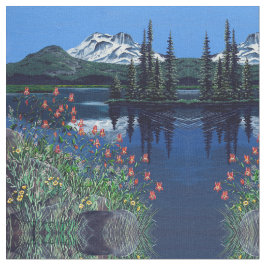 Tecido Um lago pacífico