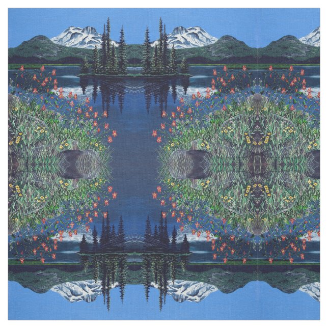 Tecido Um lago pacífico (Modelo)