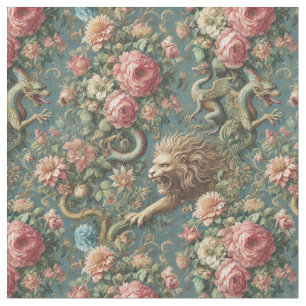 Tecido Um mito florescente - Azulejo clássico gótico