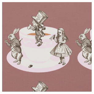 Tecido Um original louco do tea party