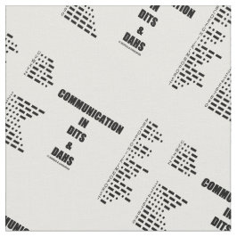 Tecido Uma comunicação em Dits e em humor do código Morse