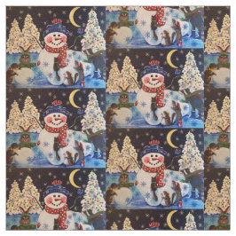 Tecido "Uma Noite Encantada na Neve"