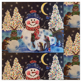 Tecido "Uma Noite Mágica na Neve"