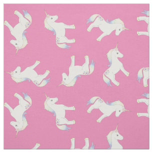 Tecido Unicorn Pastel - Arco-Íris Rosa