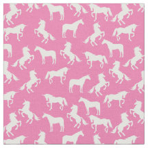 Unicorn Silhuettes Rosa e Branco