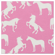 Unicorn Silhuettes Rosa e Branco