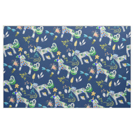 Tecido Unicórnios e Dragões preciosos