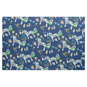 Tecido Unicórnios e ribeirinhos