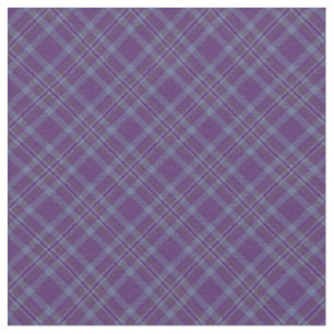 Tecido Unisex de tendência de padrão azul roxo Xadrez G