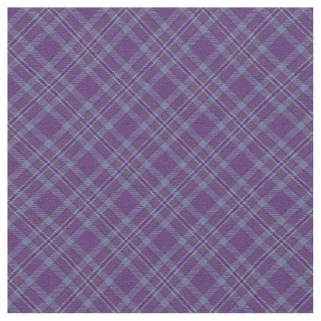 Tecido Unisex de tendência de padrão azul roxo Xadrez Gru (Detalhe)