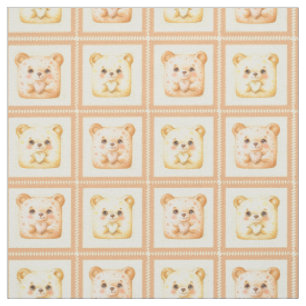 Tecido Ursa de Mel Patches Fofa