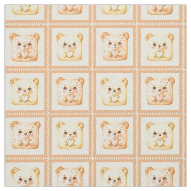 Tecido Ursa de Mel Patches Fofa (Modelo)