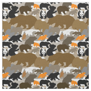 Tecido urso do camo