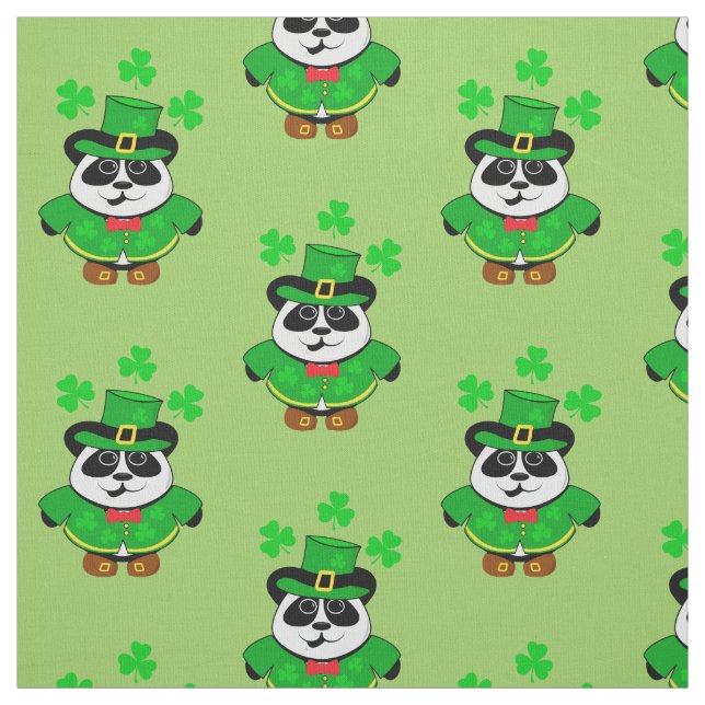 Tecido Urso Leprechaun Cute De Dia de São Patrício (Modelo)