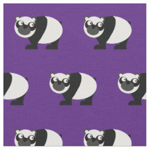 Tecido Urso Panda Bonito Bebê Menino Berçário Roxo