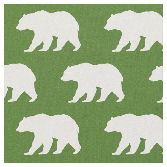 Tecido Urso Silhouette Woodland (Detalhe)