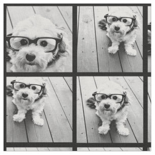 Tecido Use suas fotos favoritas 9 - Preto